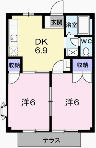 アメニティハイムの物件間取画像