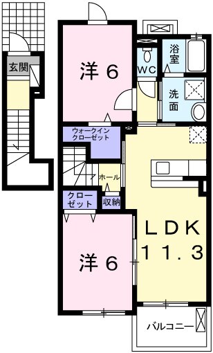 シーズンズ　コンフォートⅡの物件間取画像