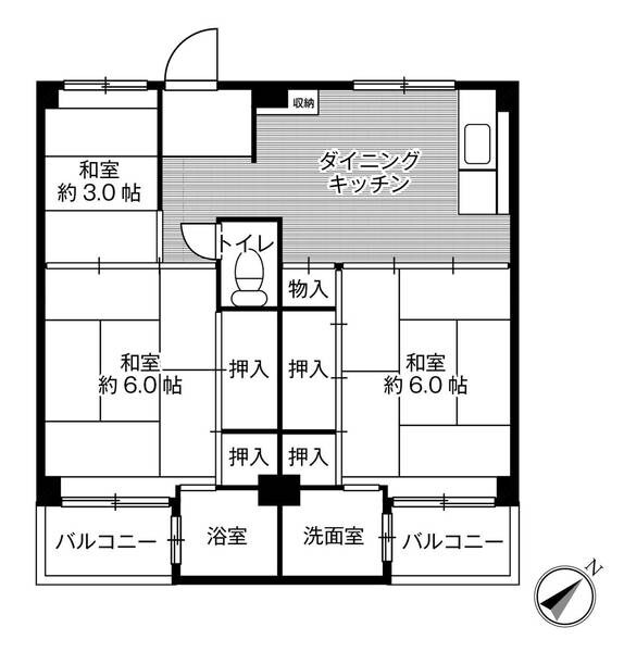 物件間取画像