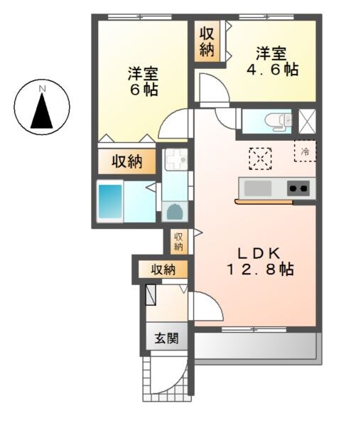 プログレスⅡの物件間取画像