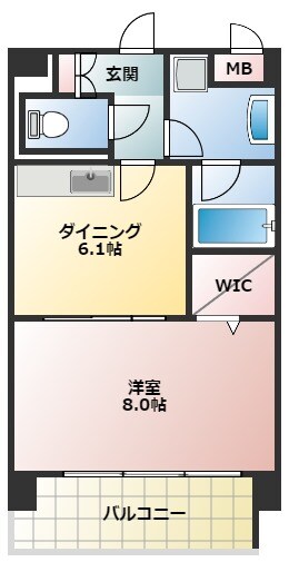 ビヤン北八代の物件間取画像