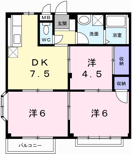 オアシスヤマナの物件間取画像