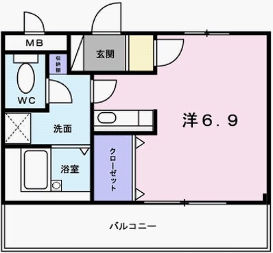 フラッツネオシティーの物件間取画像