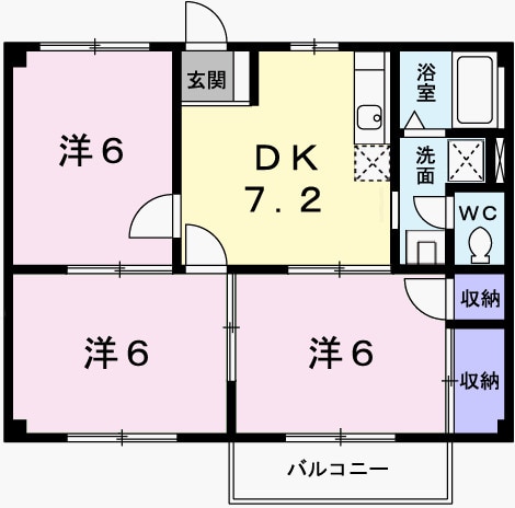 ファミールＦの物件間取画像