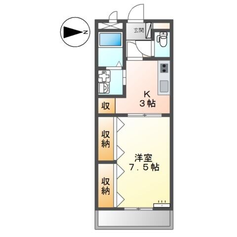 ヴァン　ヴェールの物件間取画像