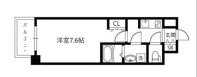 エスライズ梅田北の物件間取画像