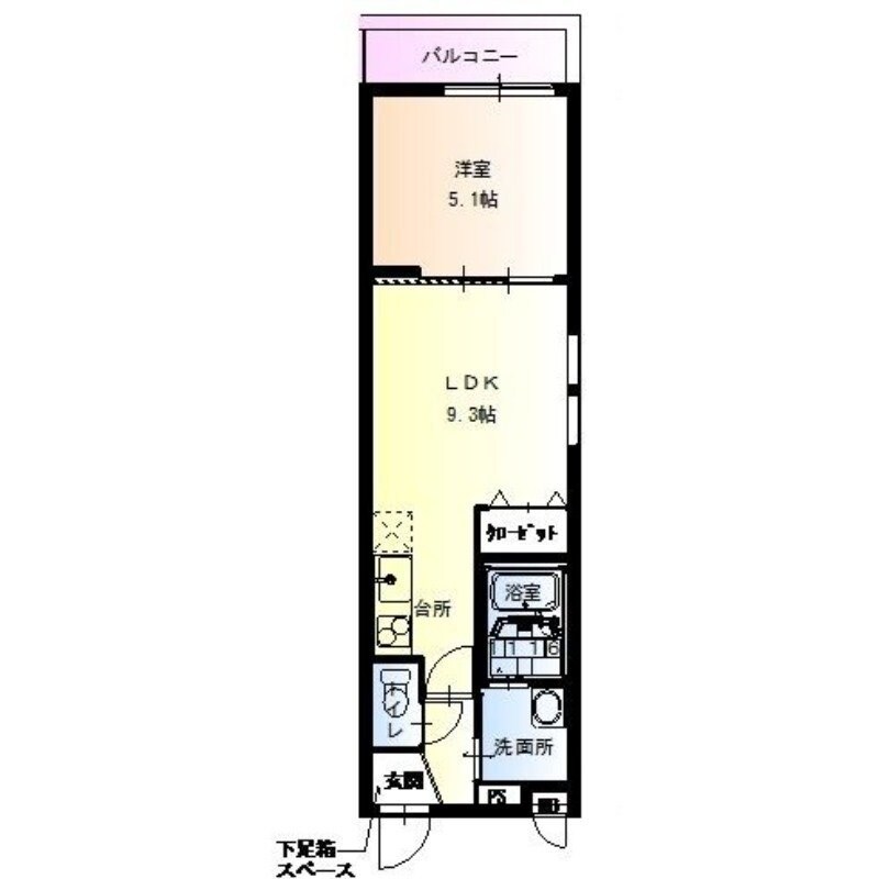 徳庵駅 徒歩7分 3階の物件間取画像