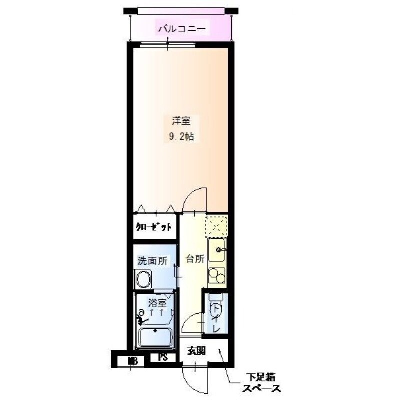 鴫野駅 徒歩12分 3階の物件間取画像