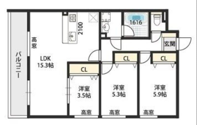 STEADY中桜塚の物件間取画像