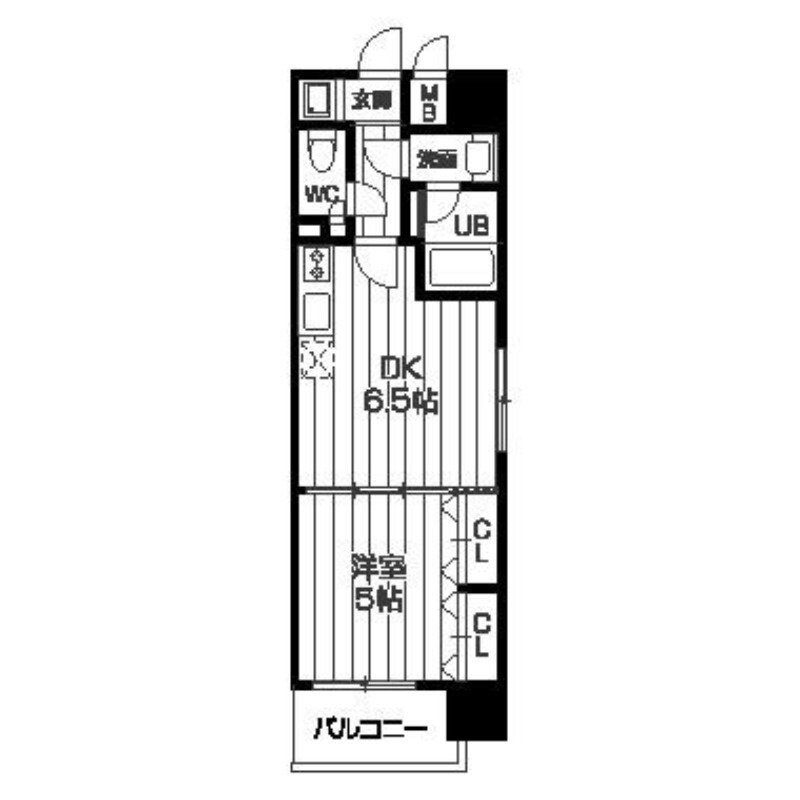 レジディア京町堀の物件間取画像