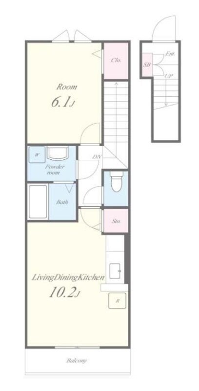 忍ケ丘駅 徒歩14分 2階の物件間取画像