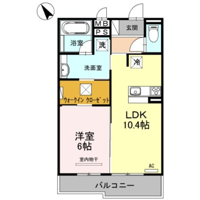 マジェスティ　サザン　Ⅱ棟の物件間取画像