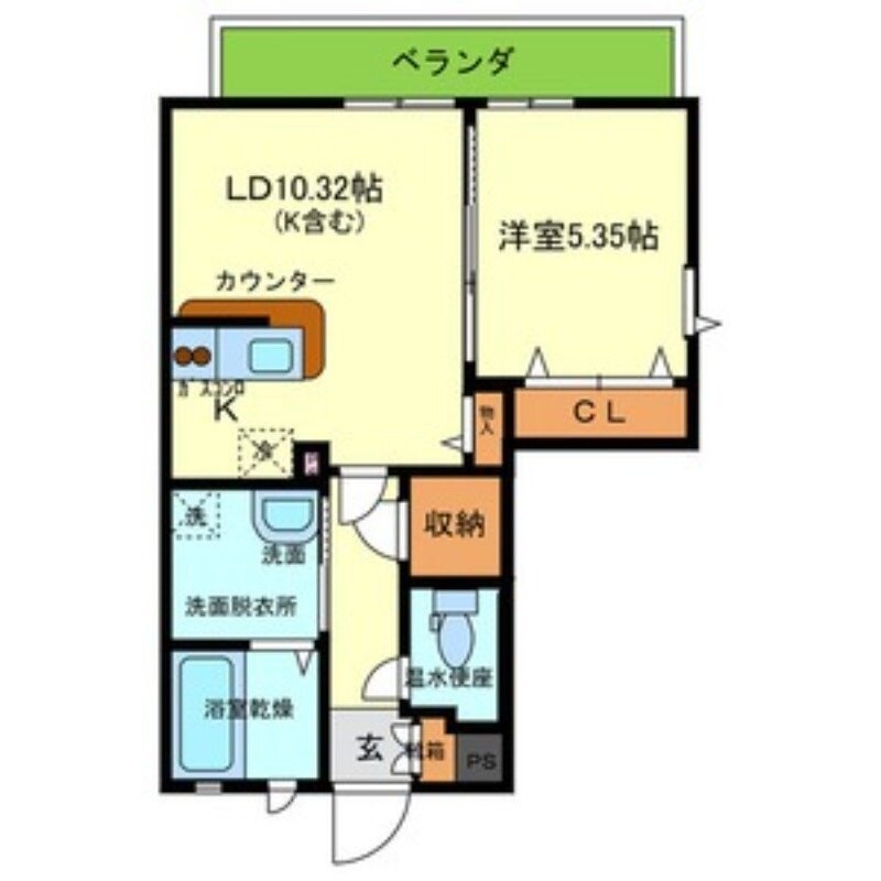 フルーン甲子園口の物件間取画像