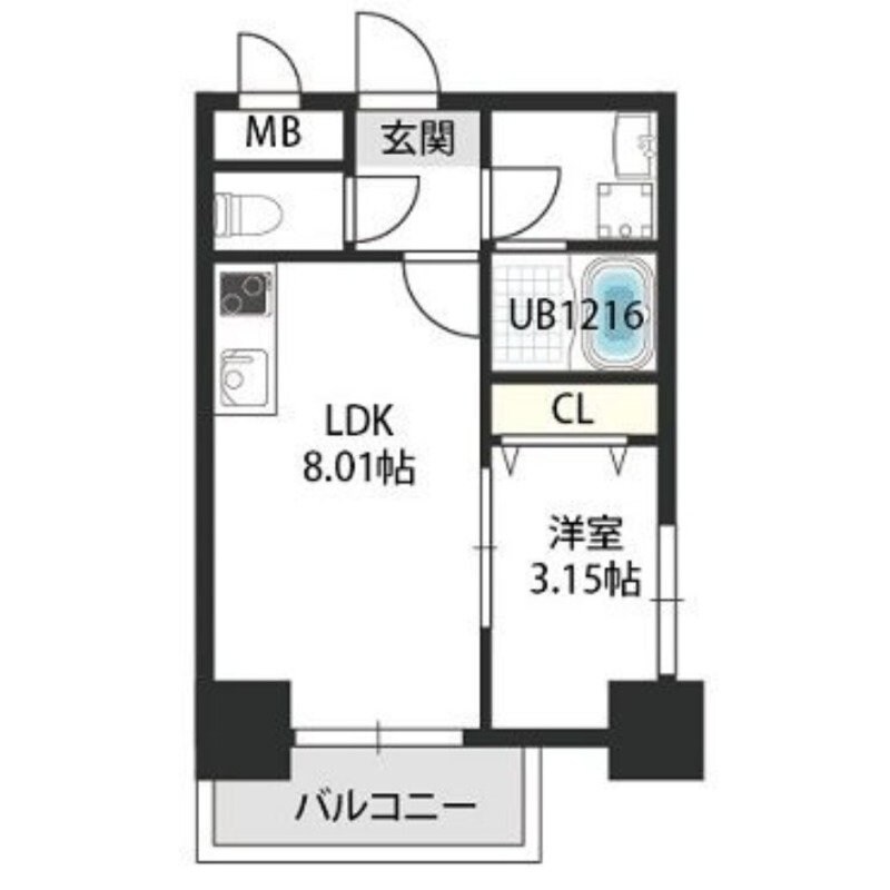 GRAND STEADY新梅田の物件間取画像