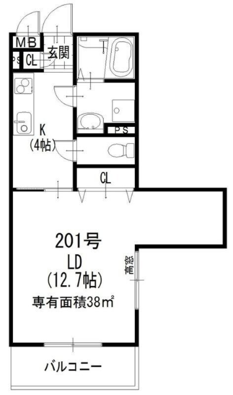 クリエオーレ八雲西町の物件間取画像