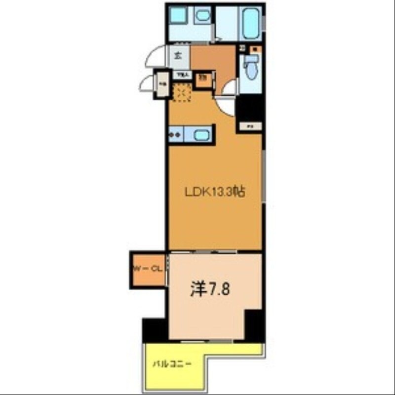 パウゼ堺筋の物件間取画像