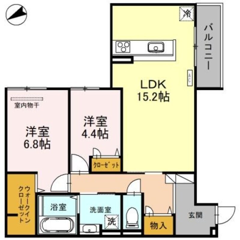徳庵駅 徒歩5分 1階の物件間取画像