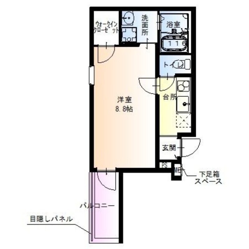 フジパレス西淡路Ⅲ番館の物件間取画像