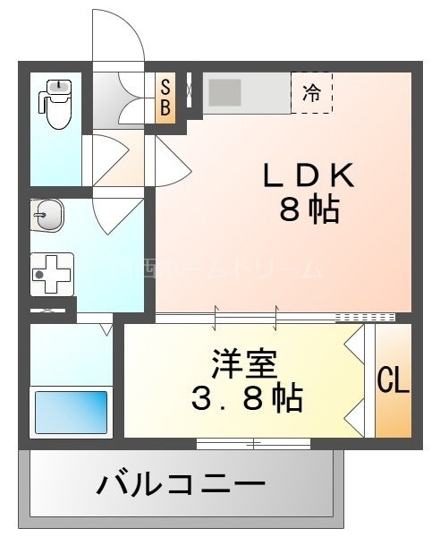 大和田駅 徒歩3分 1階の物件間取画像