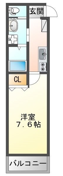 寝屋川市駅 徒歩2分 2階の物件間取画像