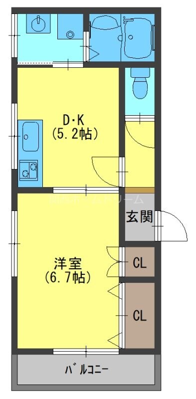 寝屋川市駅 徒歩10分 3階の物件間取画像