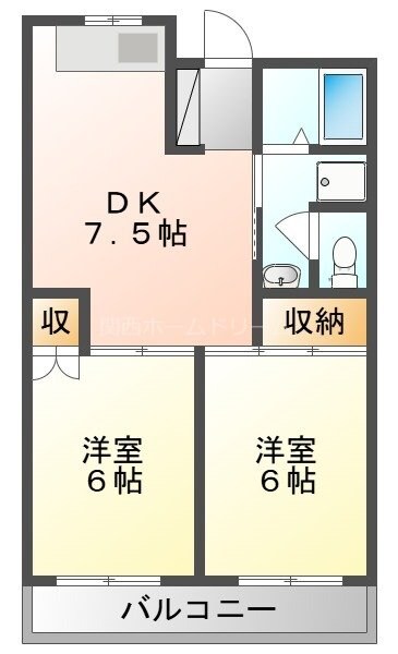 フリーディオ大和田の物件間取画像