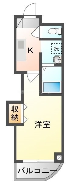 西三荘駅 徒歩7分 4階の物件間取画像