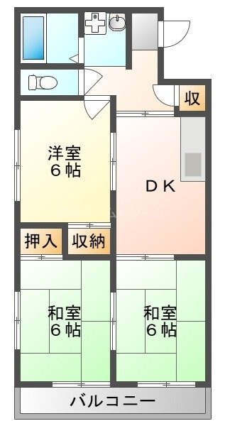 大和田駅 徒歩10分 3階の物件間取画像