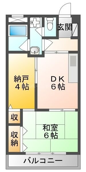 古川橋駅 徒歩5分 6階の物件間取画像