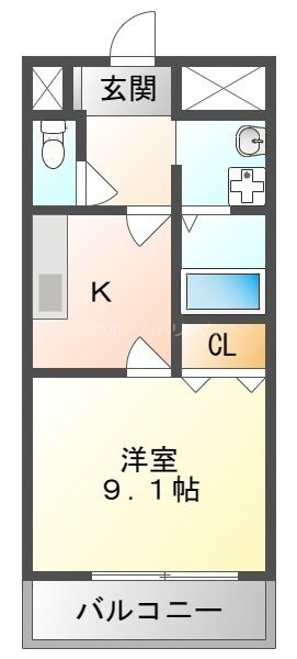 門真南駅 徒歩13分 2階の物件間取画像