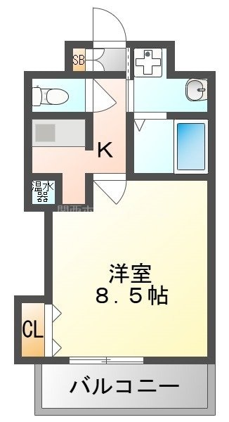 太子橋今市駅 徒歩4分 2階の物件間取画像