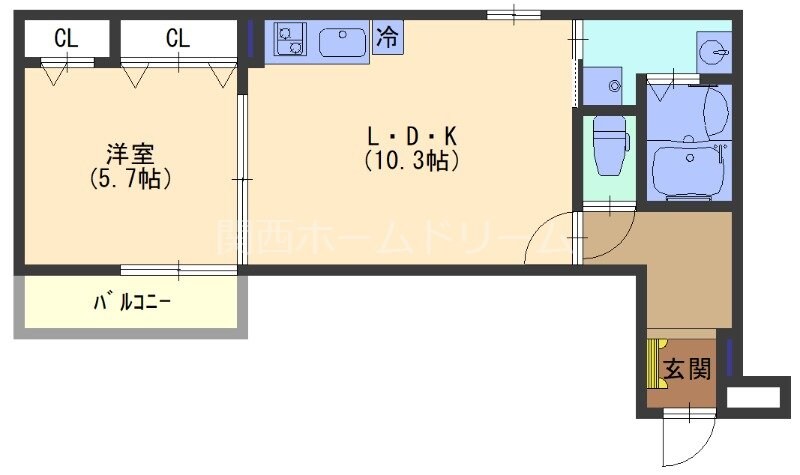 萱島駅 徒歩18分 2階の物件間取画像