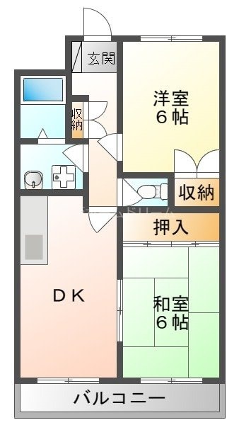 大和田駅 徒歩4分 3階の物件間取画像