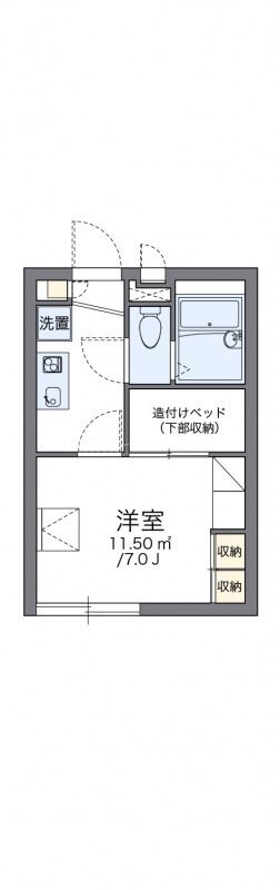 寝屋川市駅 徒歩21分 2階の物件間取画像