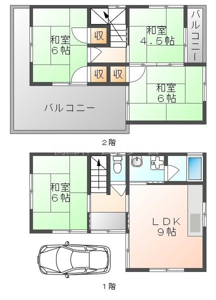 米谷貸家の物件間取画像