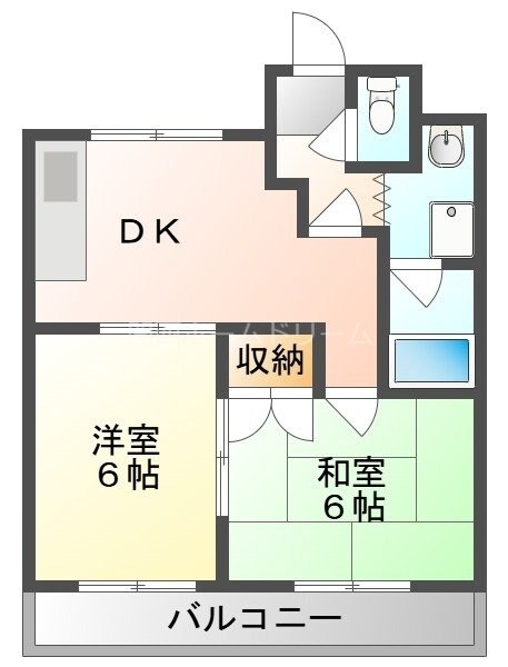 大日駅 徒歩9分 4階の物件間取画像