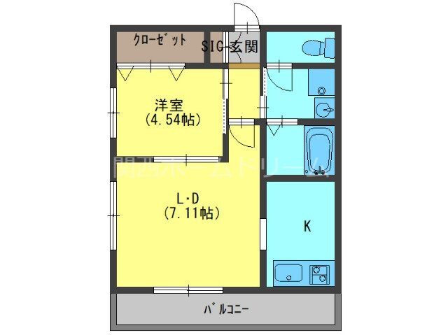 ＫＴＩレジデンス西三荘の物件間取画像