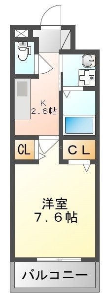 ロハナパレス(条件付きで家賃割引)の物件間取画像