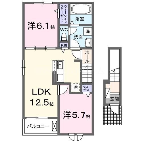 池田２丁目アパートの物件間取画像