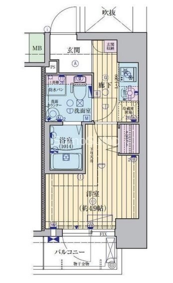 ファーストフィオーレ心斎橋イーストIIIの物件間取画像