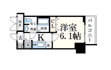 プレサンス松屋町グレースの物件間取画像