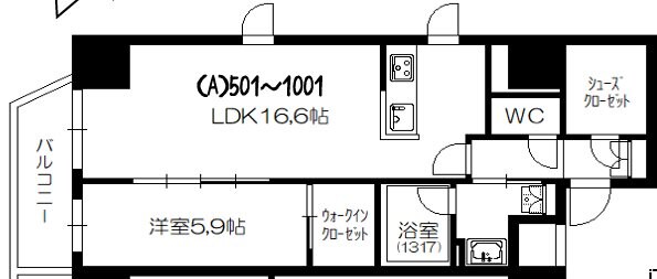 プラシーデンス本町の物件間取画像