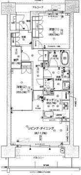 ジオ新町の物件間取画像