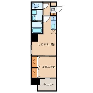 グラディート吉塚駅東の物件間取画像