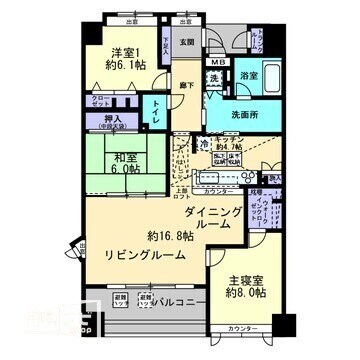 コアマンション桜坂プレジオヒルズの物件間取画像