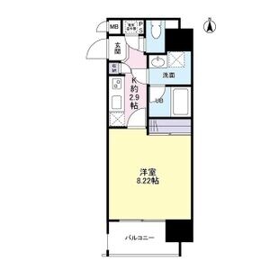 谷町九丁目駅 徒歩1分 2階の物件間取画像