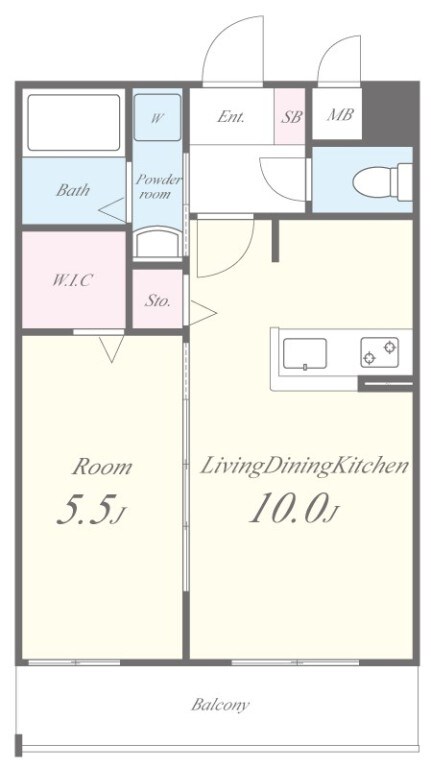 THE TERRACE天王寺 MKの物件間取画像