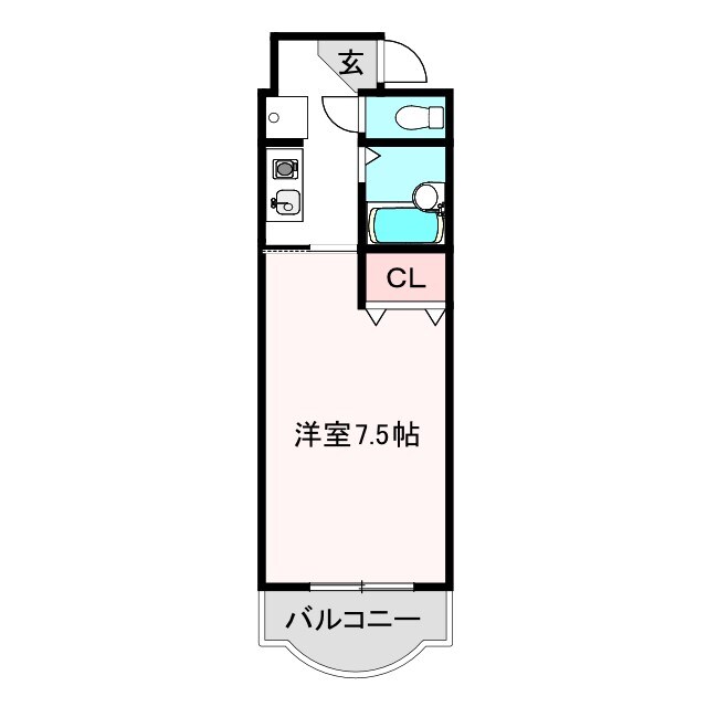 西田辺駅 徒歩7分 3階の物件間取画像