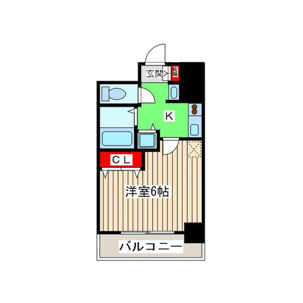 大阪上本町駅 徒歩3分 4階の物件間取画像