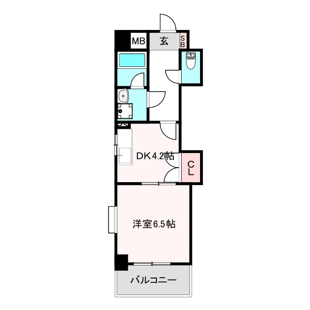 西田辺駅 徒歩9分 3階の物件間取画像